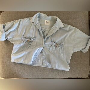 Vintage Cropped Western Shirt